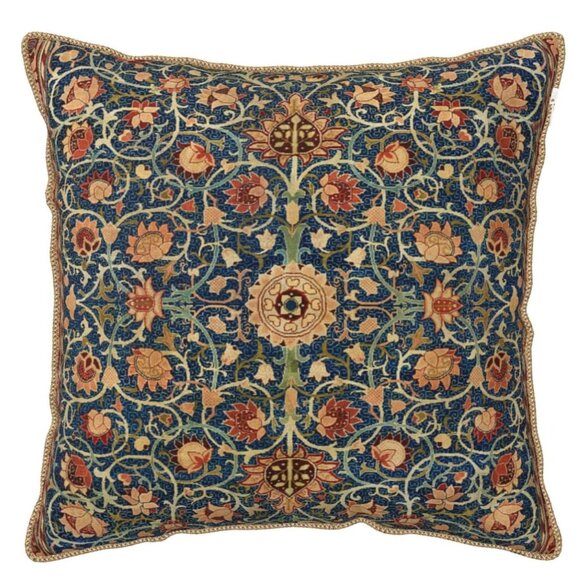 Vintage Floral Velvet Decorative Velvet Throw Pillow Cover 18x18 In… - Picture 2 of 4